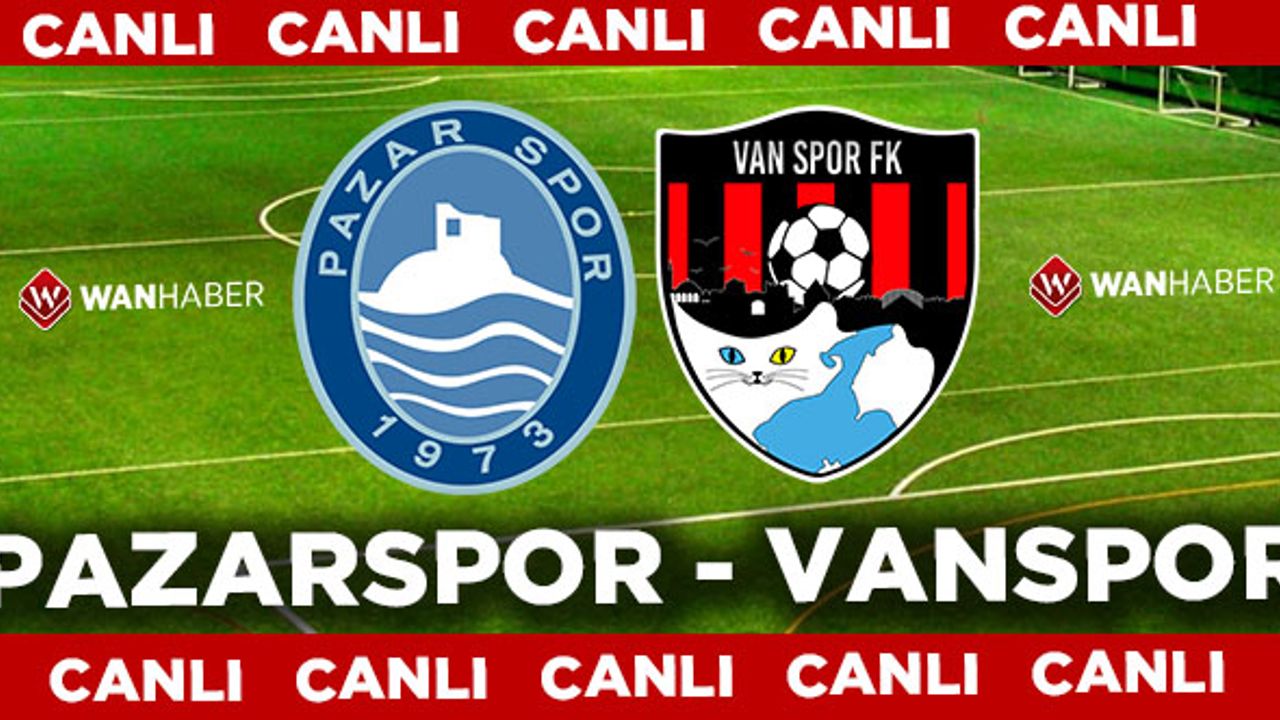 Misli.com 2.Lig: Pazarspor - Vanspor Canlı Yayın