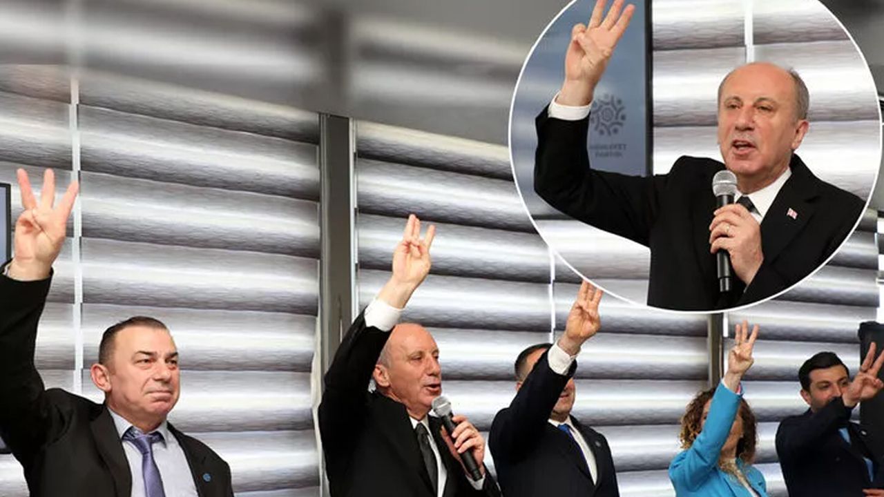 Muharrem İnce Memleket Partisi'nin selamlama işaretini tanıttı!