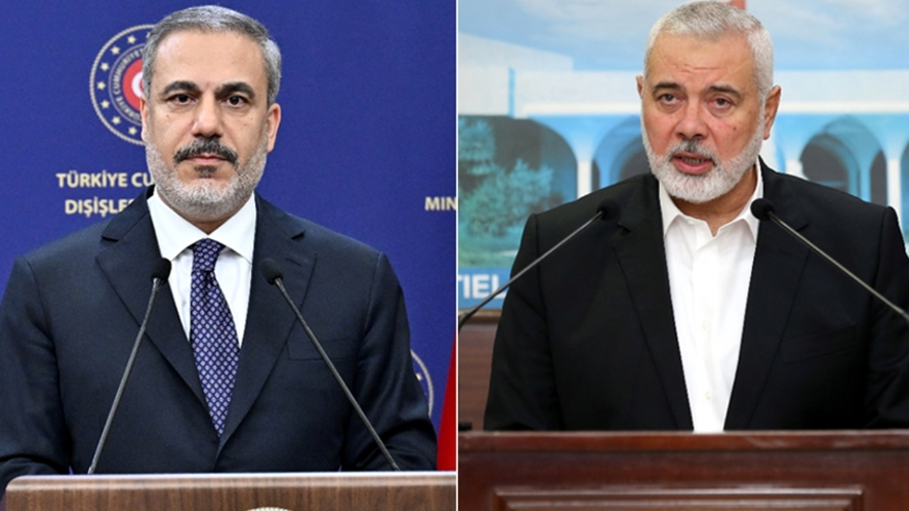 Dışişleri Bakanı Fidan, Hamas Siyasi Büro Başkanı İsmail Heniyye ile telefonda görüştü