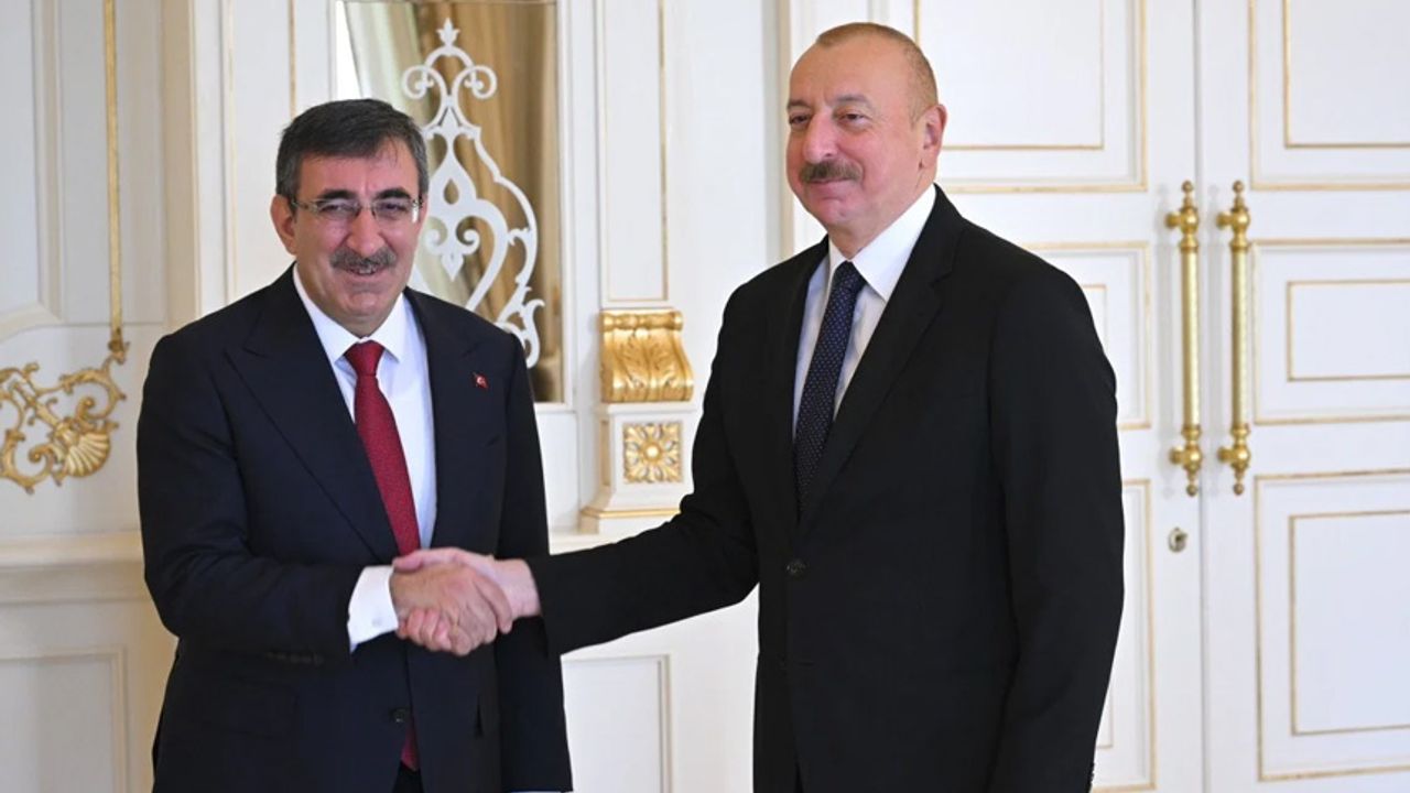 Aliyev, Cumhurbaşkanı Yardımcısı Yılmaz'ı kabul etti