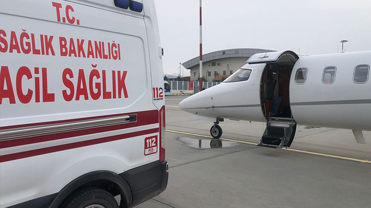 15 günlük bebek için ambulans uçak havalandı
