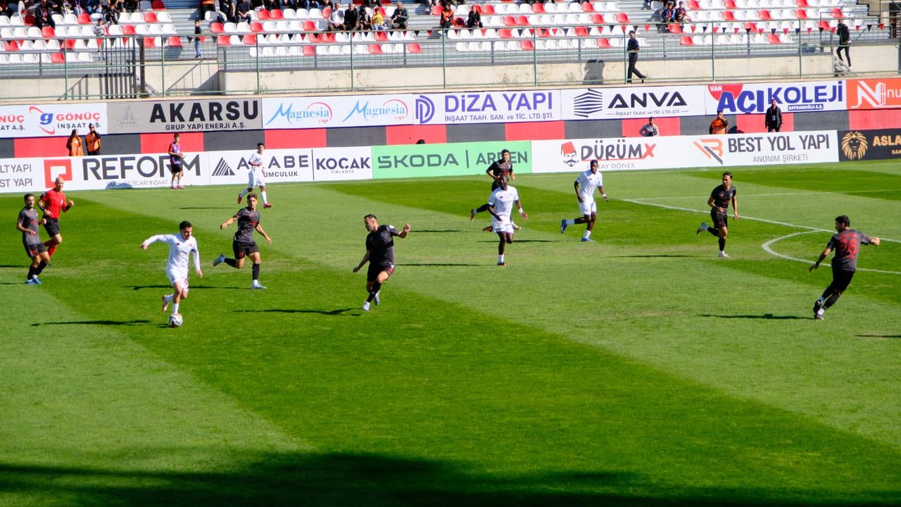 Vanspor galibiyeti kaçırdı!