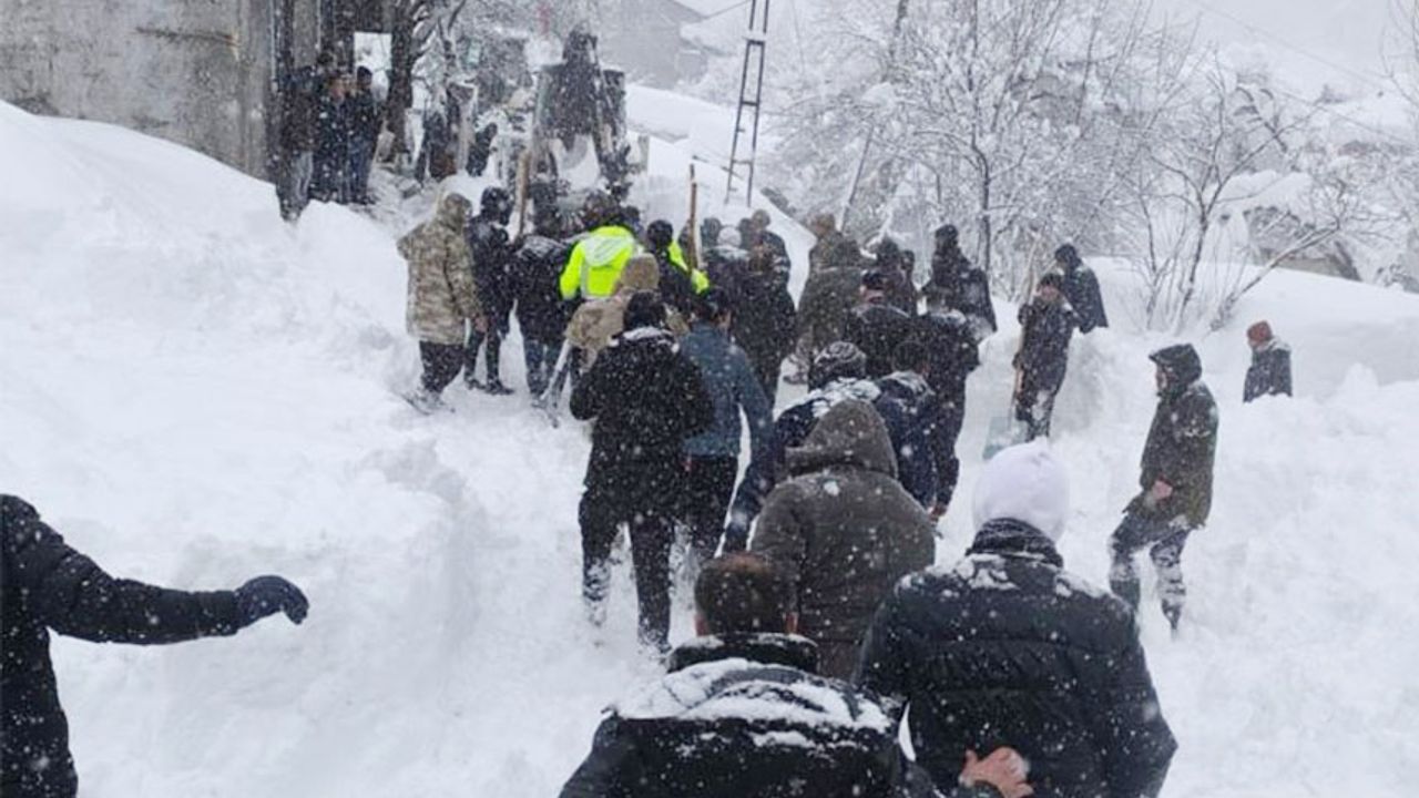 Van'da çığ altında kalan kadın yaşamını yitirdi
