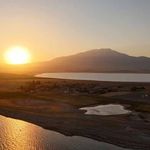 Van Gölü'nde gün batımı
