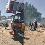 Van'da ot yangını