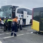 Van otobüsü İETT otobüsüyle çarpıştı