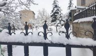 Van'da nisan ayında kar yağışı