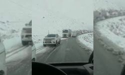 Van'da kar yağışı ulaşımı aksattı
