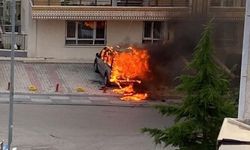 Ankara'da araç yangını!