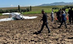 Aksaray'da eğitim uçağı düştü
