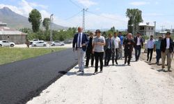 Başkan Vekili Aydın asfalt çalışmalarını inceledi