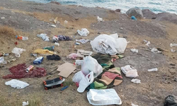 Duyarsız piknikçiler yüzünden Van Gölü Sahili çöp içinde