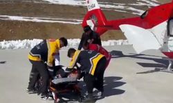Van'da rahatsızlanan hamile kadın ambulans helikopterle hastaneye kaldırıldı