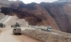 Erzincan'da altın madeni bölgesinde toprak kayması