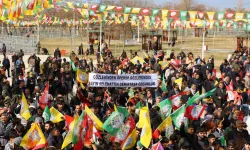 Van Newroz'unda Demirtaş pankartı