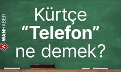 Kürtçe Telefon ne demek? Kürtçe - Türkçe çeviri ve sözlük