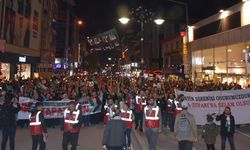 Van'da Filistin'e destek yürüyüşü düzenlendi