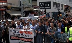 Erciş’te İsrail’in katliamları protesto edildi