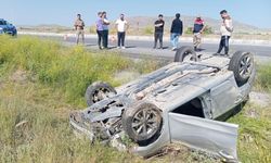 Van'da otomobil takla attı: 1 yaralı