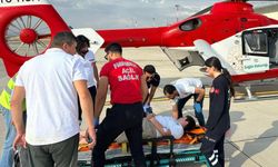 Van'da dün dereye düşen çocuk ambulans helikopterle Van'a sevk edildi