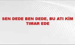 Sen Dede Ben Dede Bu Atı Kim Tımar Ede Ne Demek?