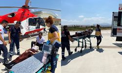 94 yaşındaki hasta helikopter ambulansla Van'a sevk edildi