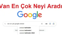 Van’da Son 24 Saatte Google Aramalarında En Çok Aranan Kelimeler!