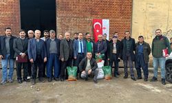 Hakkari'deki çiftçilere tohum desteği yapıldı