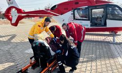 Hamile kadın ambulans helikopter ile Van'a getirildi