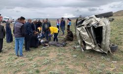 Van’da kontrolden çıkan otomobil takla attı; 1 ölü, 4 yaralı