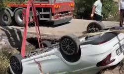 Van'da otomobil su kanala uçtu: 3 yaralı