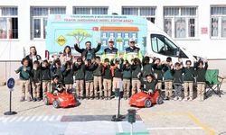 Çatak'ta öğrencilere uygulamalı trafik güvenliği eğitimi