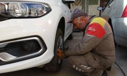 Van'da kış lastiği yoğunluğu