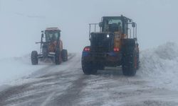 Karabet Geçidi'nde kar temizleme çalışması devam ediyor