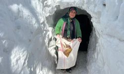 Van'da kardan tünellerden geçen yaşam