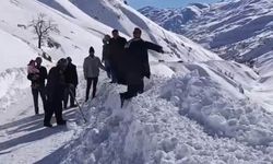 Çığdan dolayı mahsur kalan yolcular köyde misafir ediliyor