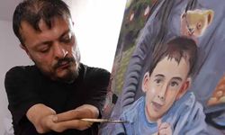Vanlı ressam, 'Sevgililer Günü' için aldığı siparişleri hazırlıyor