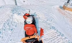Abalı Kayak Merkezi'nde JAK timlerinden güvenlik devriyesi