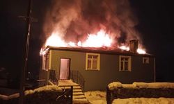 İmam evi alev alev yandı