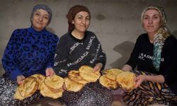 3 kız kardeşten tandır başında tatlı mesaisi