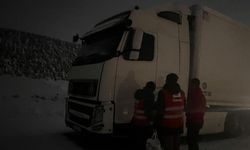 Van'da mahsur kalan sürücülere kumanya desteği