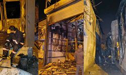 Van’da iş yerindeki yangında 1 kişi yaralandı