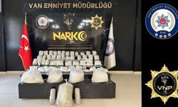 Van'da kamyonette 90 kilo uyuşturucu ele geçirildi