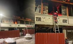 Van'da dönerci dükkanında korkutan yangın