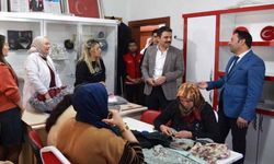 Kaymakam Gilan ADEM'lerdeki üretim çalışmalarını inceledi