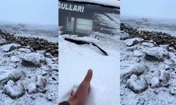 Kars'a kış geri döndü!