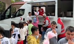 Kızılay Muradiye'de miniklerin yüzünü güldürdü!