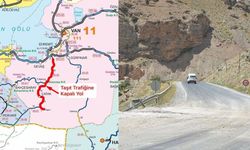 Çatak yolu araç trafiğine kapatıldı