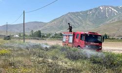 Van’da anız yangını