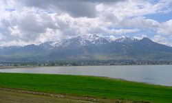Van'da renklerin eşsiz uyumu! Mavi, beyaz ve yeşil aynı karede…